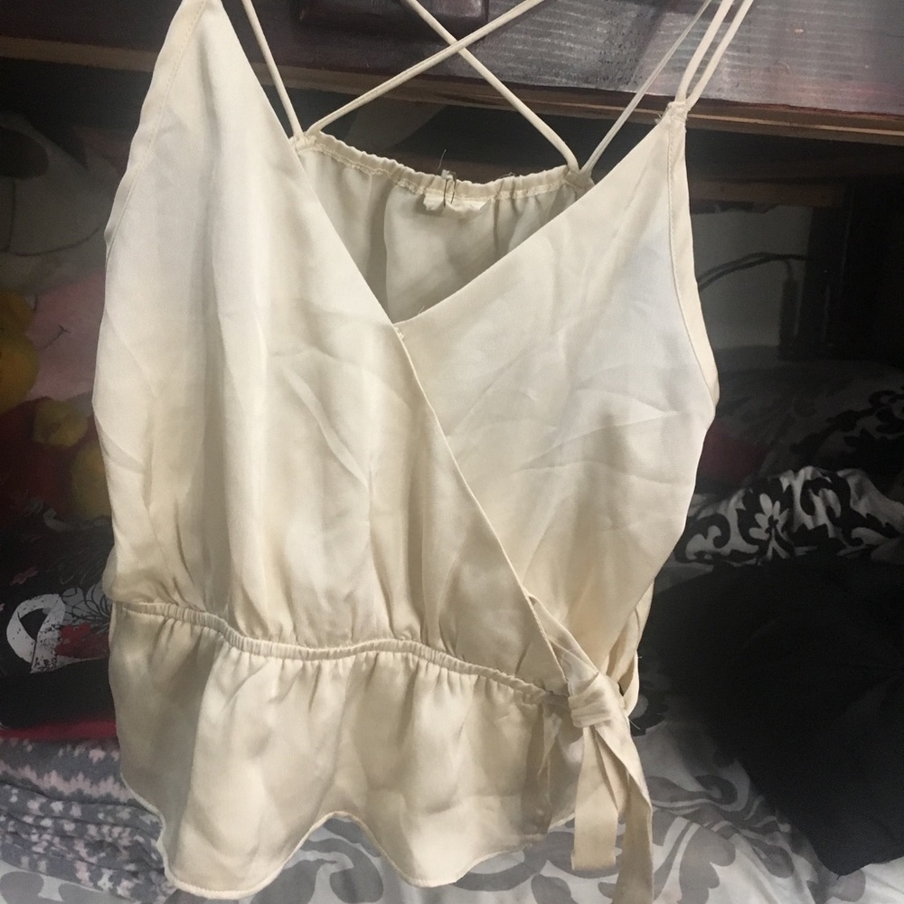 Criss cross crop top